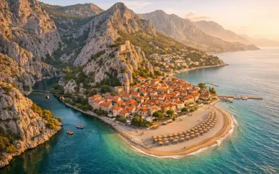 Omiš atrakcje: zamek, plaża i zjazd na linie nad rzeką. Malownicze widoki i przygoda czekają!
